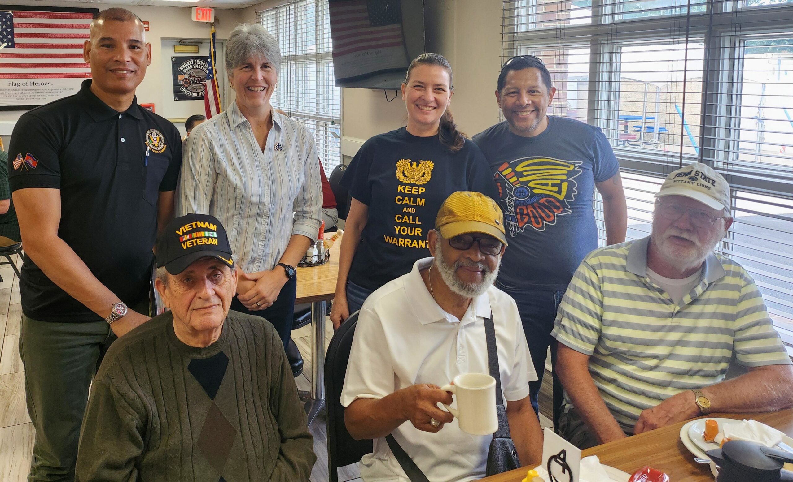Group picture of Chapter members prior to July's meeting