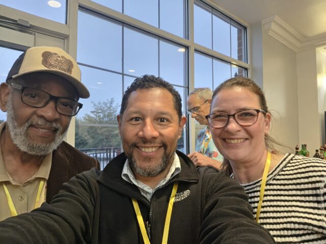 Three members of the Lord Fairfax Chapter at the Annual Meeting of Members